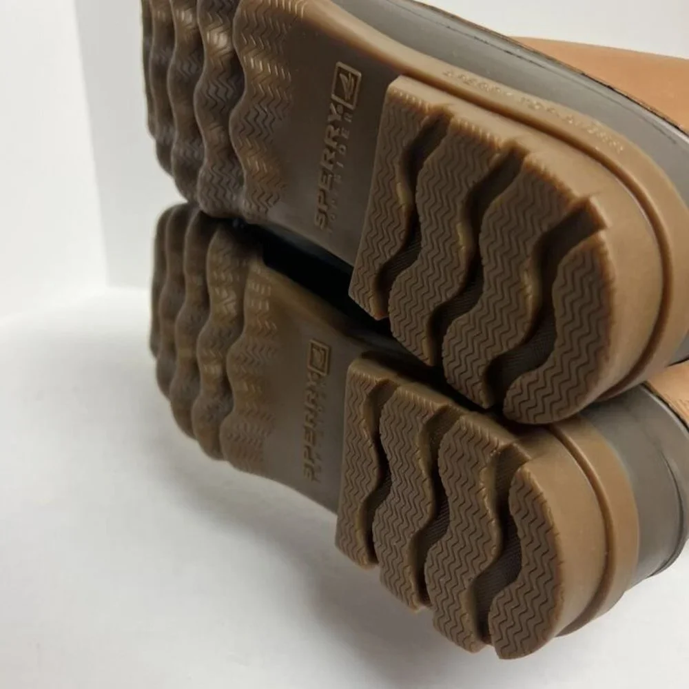 Sperry Mens Avenue Duck Boot Waterproof Tan Size 10.5 M